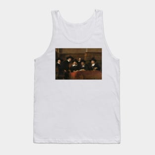 The Syndics of the Amsterdam Drapers' Guild, known as the Sampling Officials by Rembrandt Tank Top